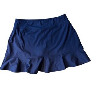 Tommy Bahama Golf Skort Blue Large Ruffle Hem Athleisure